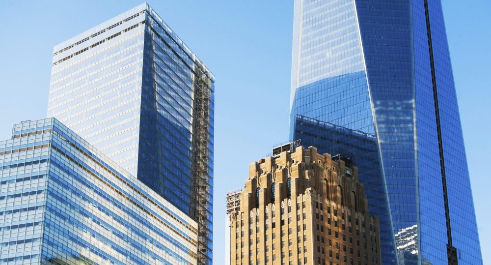 Modern skyscrapers in Manhattan, New York