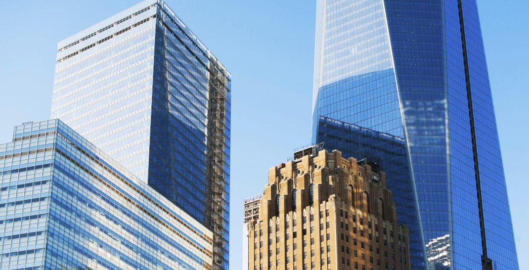 Modern skyscrapers in Manhattan, New York