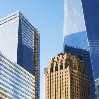Modern skyscrapers in Manhattan, New York