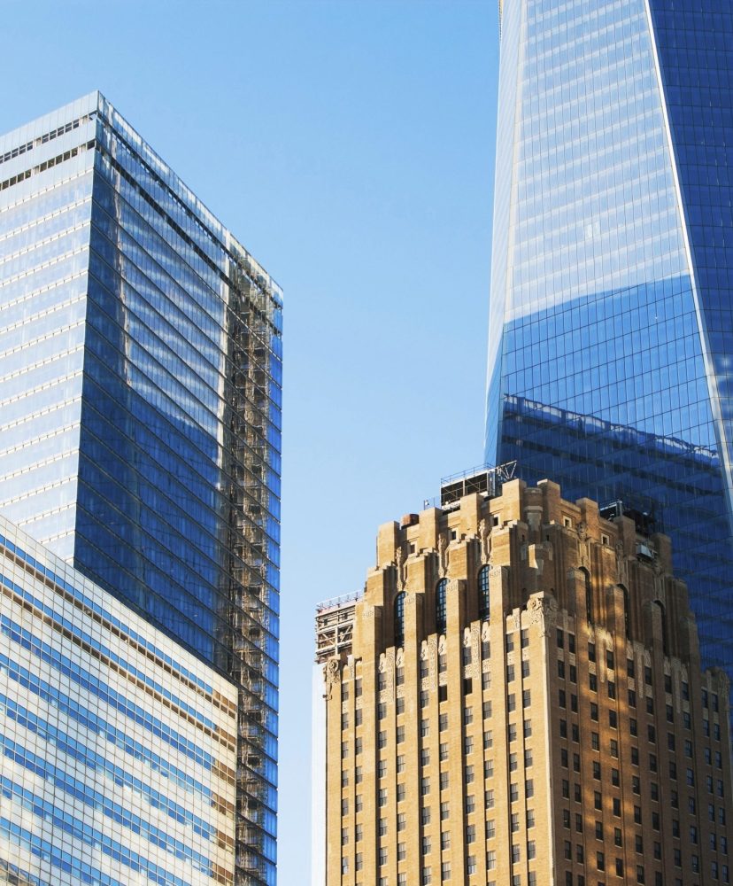 Modern skyscrapers in Manhattan, New York